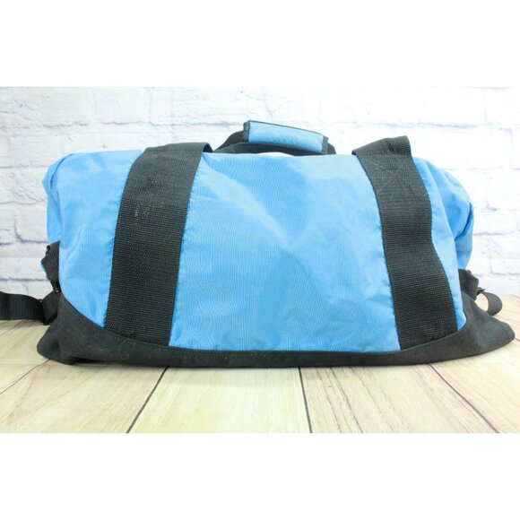 LL Bean Unisex Adventure Duffle Blue Nylon Tote Bag Rugged Water Resistant - Picture 4 of 12